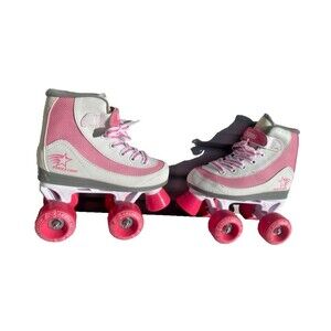 Firestar Roller Derby Girls Kids Skates Hot Pink Lace Up New -Sz 13 (runs small)